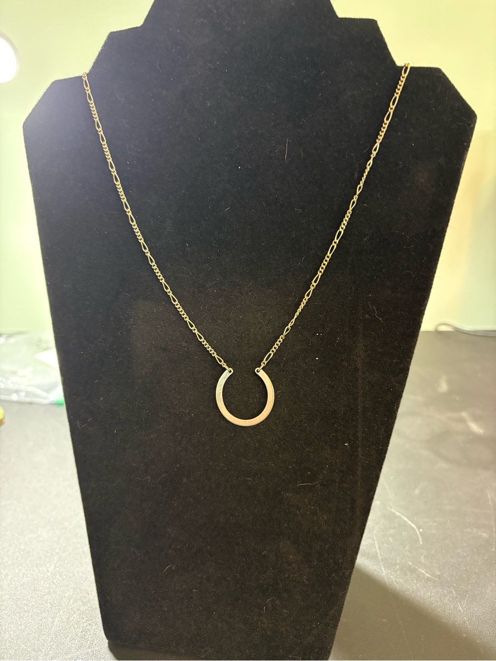 thirty-one Gold Horseshoe Pendant Necklace - Women Jewelry